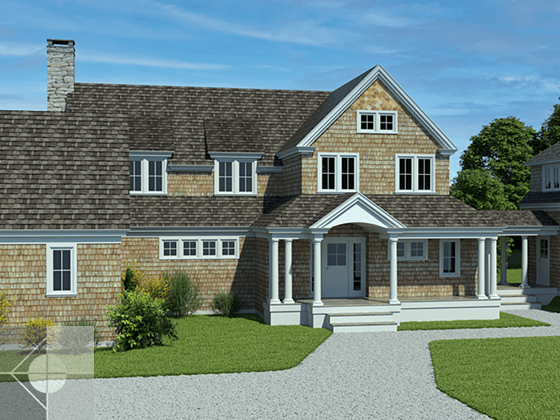 Portfolio image of a residential architectural design in Cape Elizabeth, Maine by Phelps Architects.