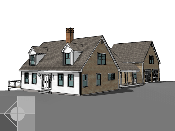 Portfolio image of a residential custom prefab cape in Nobleboro, Maine by Phelps Architects