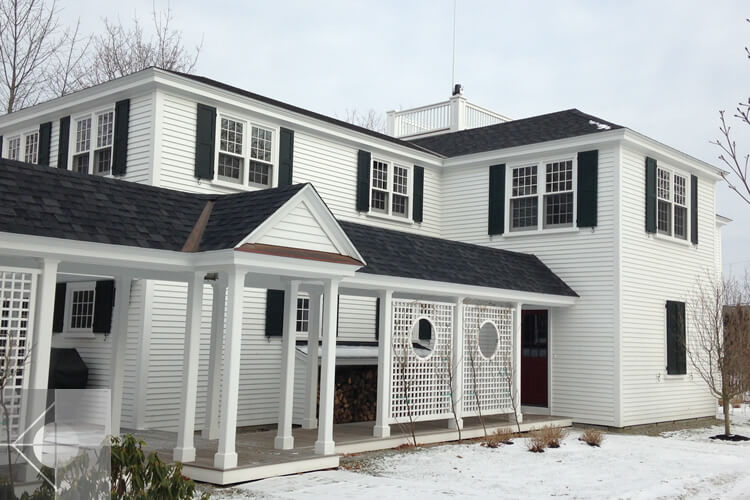 Residental restoration/renovation in Camden, Maine by Phelps Architects.
