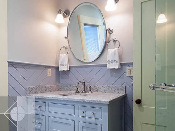 Greek Revival bathroom.