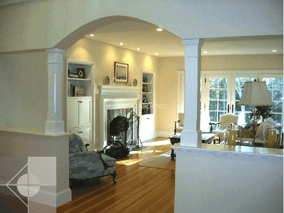 Interior design of a new residence by Phelps Architects.