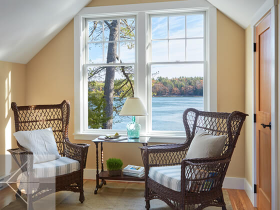 Reading nook.