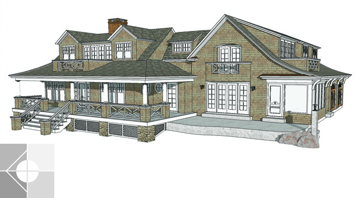 Pemaquid, Maine home designed by Phelps Architects.