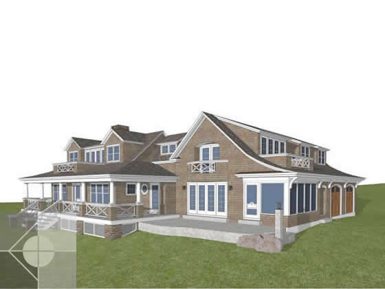 Site model study by Phelps Architects.