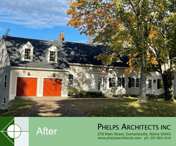 Damariscotta, Maine home renovation by Phelps Architects.