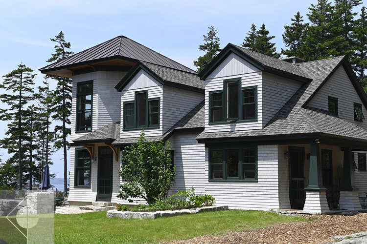 Model of this St. George, Maine renovation.
