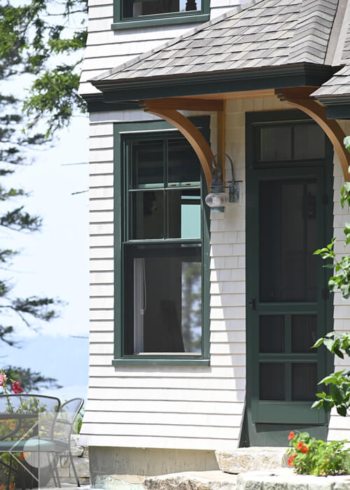 Entrance to this St. George, Maine home.