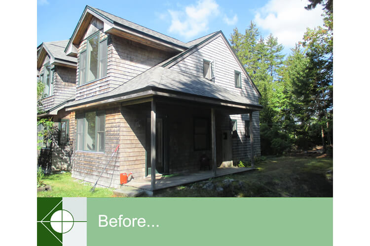 St. George, Maine home before beginning the renovation.