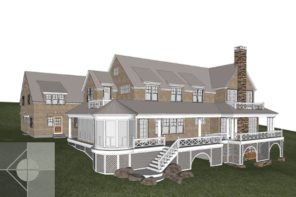 Bristol, Maine residence architectural design by Phelps Architects.