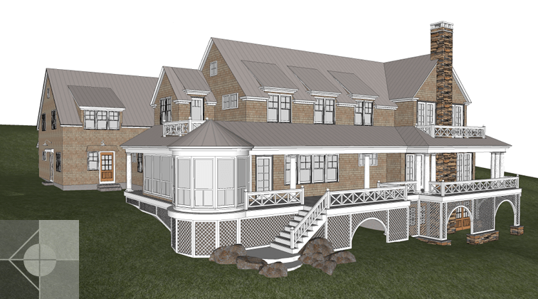 Bristol, Maine residence architectural design by Phelps Architects.