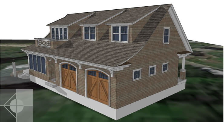 New Harbor, Maine home designed by Phelps Architects.