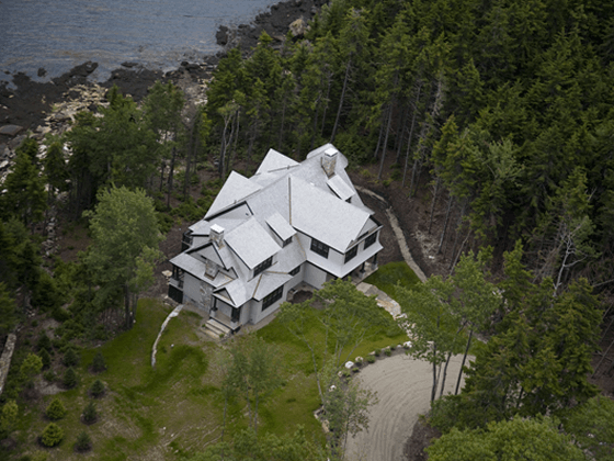 Portfolio image of a residential architectural design in South Bristol, Maine by Phelps Architects