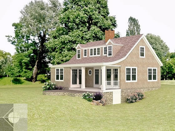 Portfolio image of a residential architectural design in South Bristol, Maine by Phelps Architects