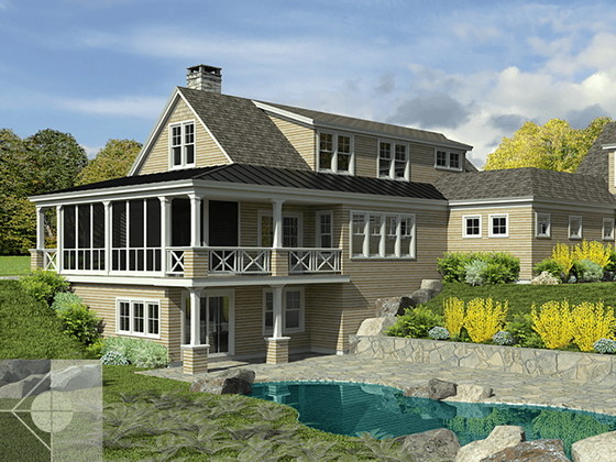 Portfolio image of a residential architectural design in South Bristol, Maine by Phelps Architects
