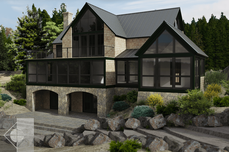 Brooksville, Maine home designed by Phelps Architects.