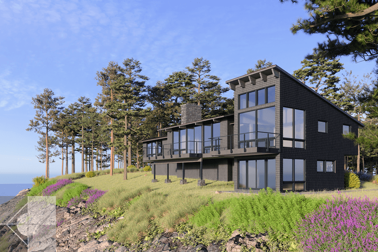 Sustainable, passive residence in Pemaquid Point, ME by Michelle B. Phelps, AIA, NCARB.